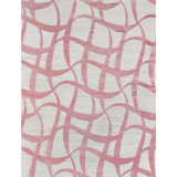 Geometric Area Rug in Pink/Ivory