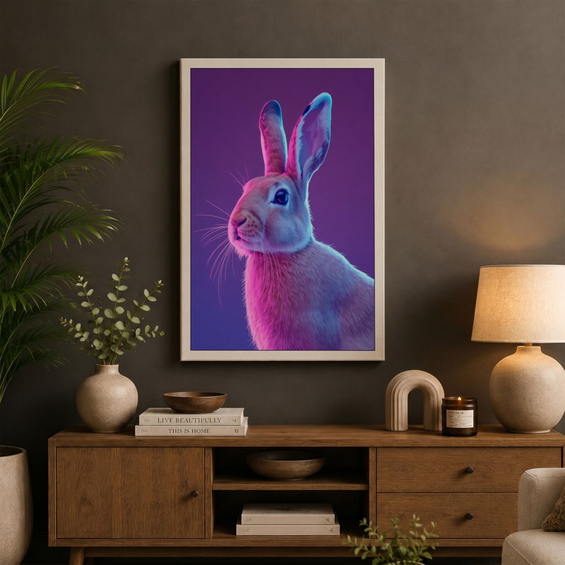 Print, 30x20 - 76.2 x 50.8 cm, Teal Border