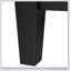 Meuble-lavabo de 20 po avec lavabo, armoire de salle de bain avec porte à fermeture douce, support de rangement et tablette ouverte, noir