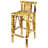 SET OF TWO BAMBOO TIKI BAR STOOLS