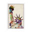 Statue Of Liberty by Michael Tompsett - Floater Frame Print on Canvas-23279847-23279844