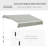Patio Retractable Awning, Manual Exterior Sun Shade Deck Window Cover-179009259
