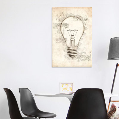 «Light Bulb» par Cornélin, impression sur toile tendue