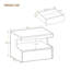 40cm W Manufactured Wood Bedside Table
