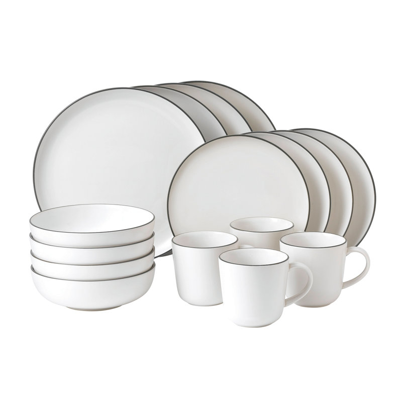 Royal Doulton, Gordon Ramsay Bread Street - 16 Piece Dinnerware Set, Service for 4, White