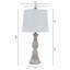 Ensemble de lampes de table de chevet en résine 24 po Berrada (ensemble de 2)