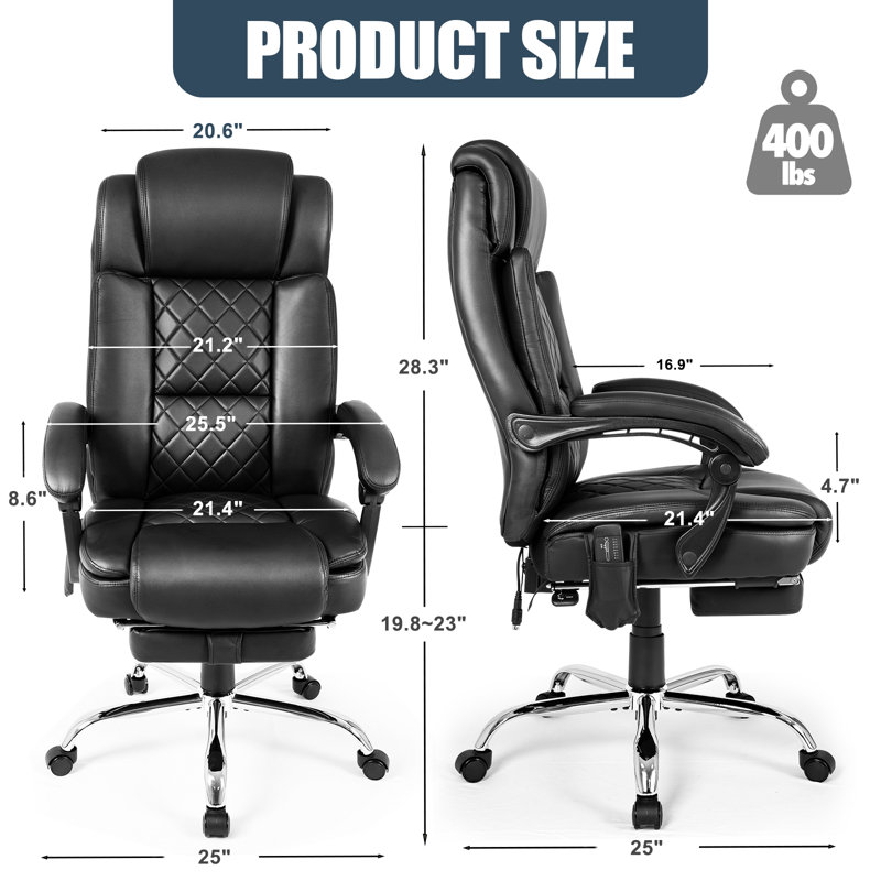 Miomir Cotton Executive Chair, Black
