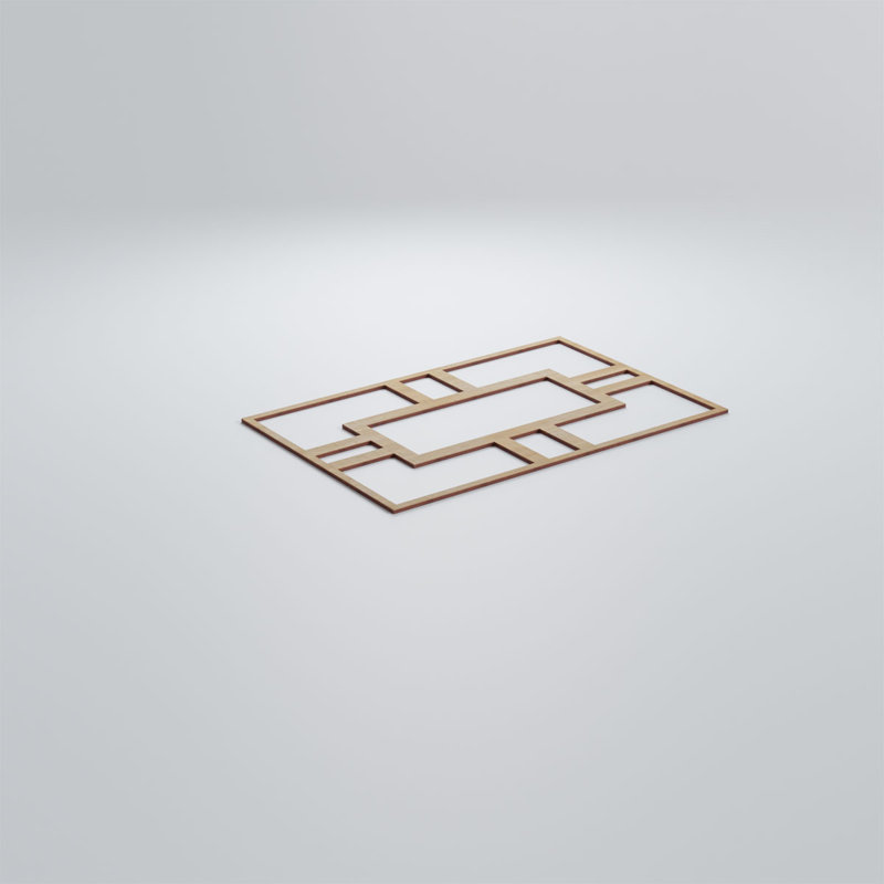 Hastings Decorative Fretwork Wood Wall Panels, 11 3/8"H x 7 1/2"W x 1/4"D, Wood
