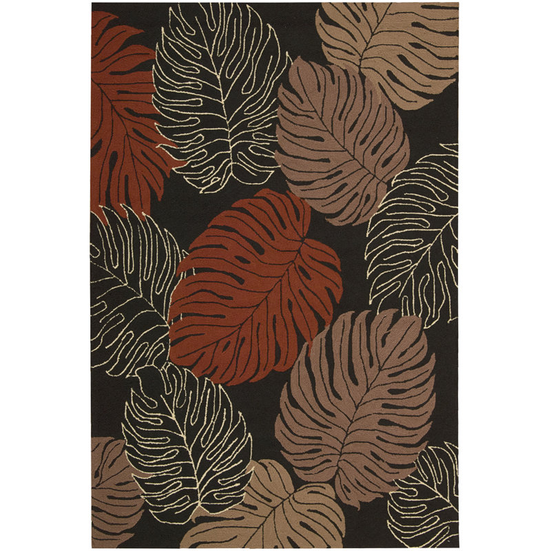 Ely Floral Indoor / Outdoor Rug, Round 8'
