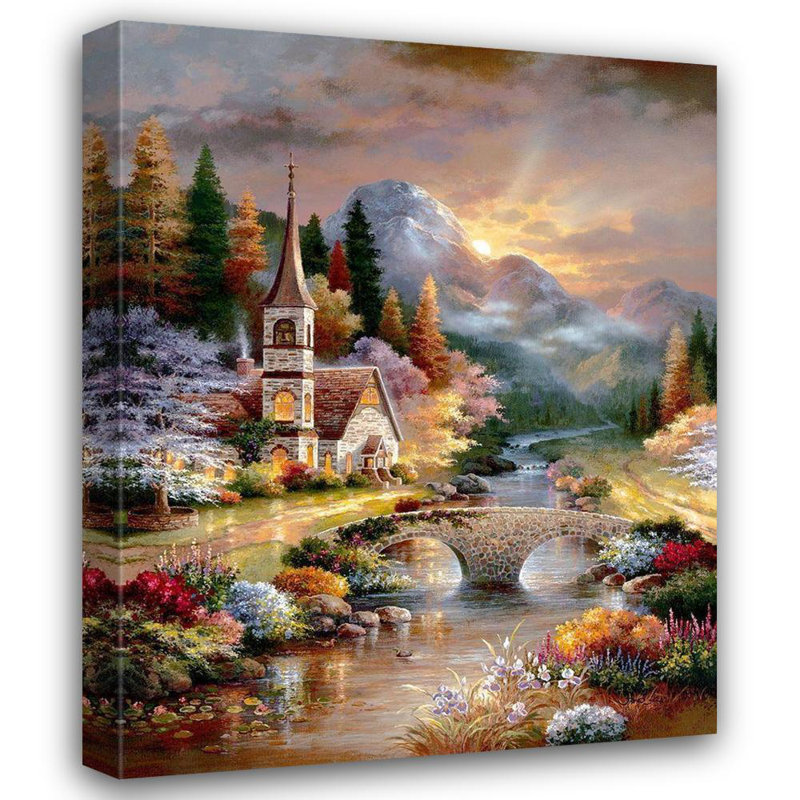 Art sur toile tendue Lark Manor ™ Lee, James: Early Service 70485, H 45 po x l 36 po
