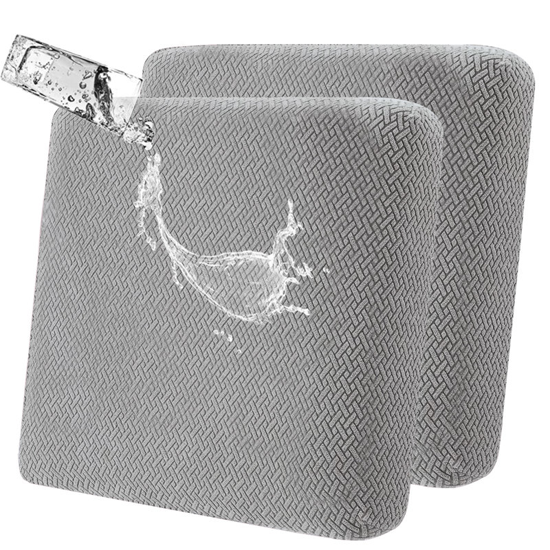 Housse pour coussin en tissu, Tissu gris pâle