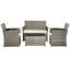 Ensemble de conversation pour patio pour 4 personnes avec coussins-131139736
