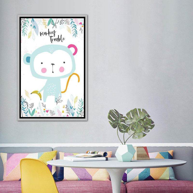 «Wild Adventure II» par Angela Nikeas - impression d'art graphique, Pas de tapis, H 60 po x l 40po x P 1,5 po
