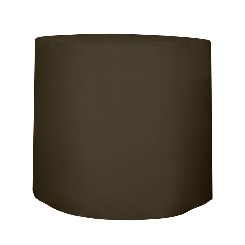 Javin Solid Color Round Tablecloth, Olive Green, 2