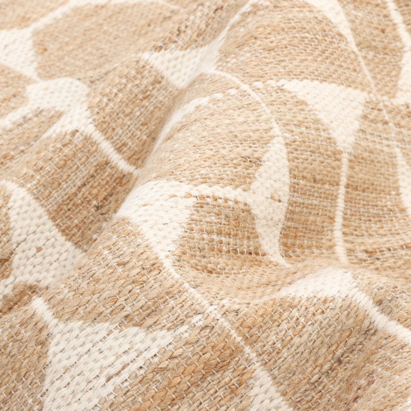 Elle Geometric Area Rug in Ivory, Rectangle 5' x 8'