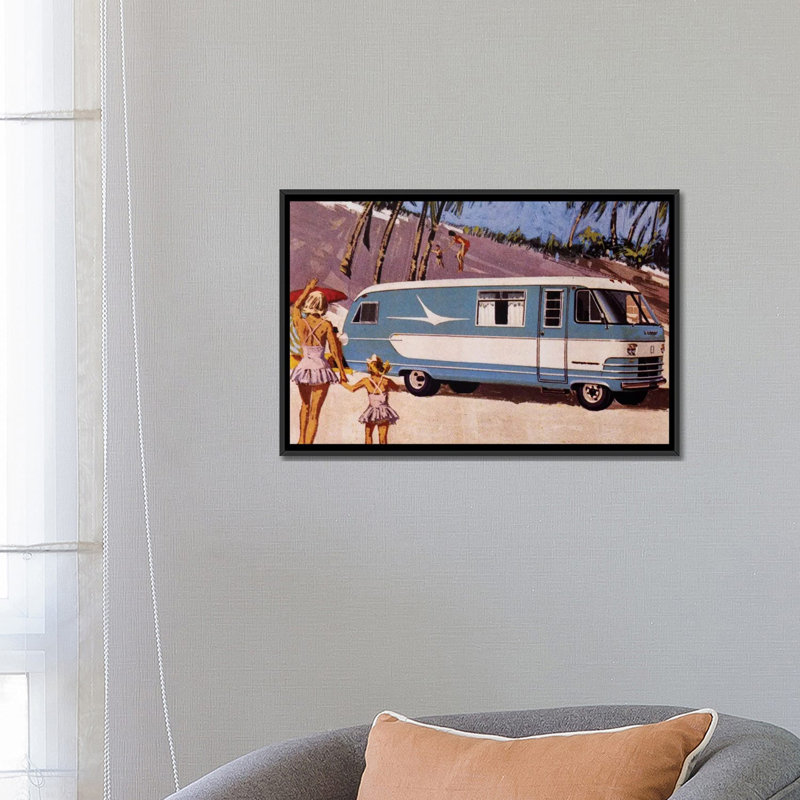 «Campervan Craving» par Design - impression sur toile tendue, H 18 po x l 26 po x p 1,5 po, Pas de tapis