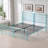 Modern Horizontal Slat Metal Bed Frame with Headboard and Footboard-1348365070-1348365071