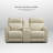 72" One Harnish Genuine Recliner Couch with USB & Type-C Ports and Drop Down Table Tray-110447886