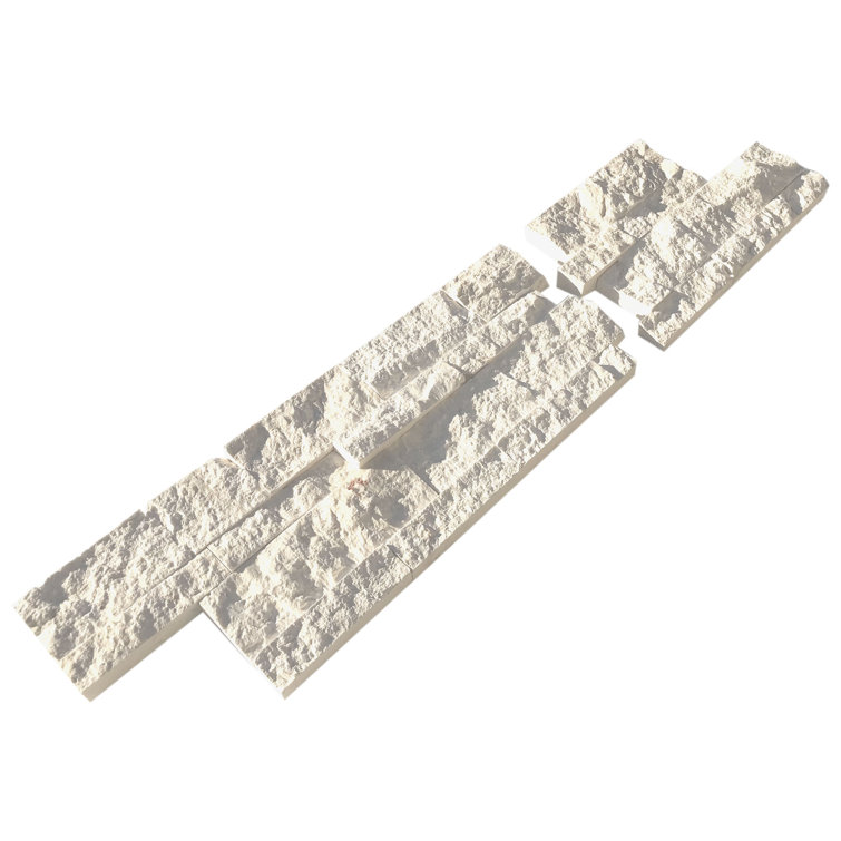 Fossil Stone Corner Split Face 6X24 Ledger