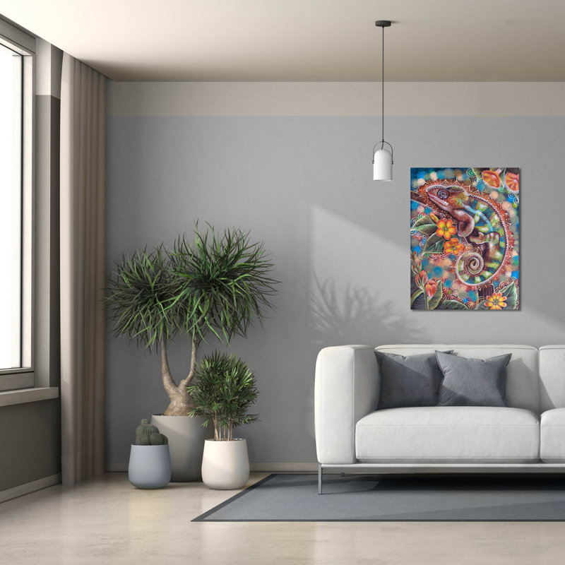 'Chameleon' by Verena Wild Canvas Wall Art, 26" x 34", 34" H x 26" W