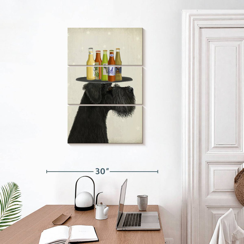 Amateurs de bière noire Brampt Schnauzer, H 32 po x l 20 po
