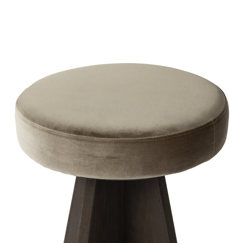 Damon Swivel Stool-Sapphire Khaki-Counter, Brown, Gray, Counter Stool (27.75" Seat Height)