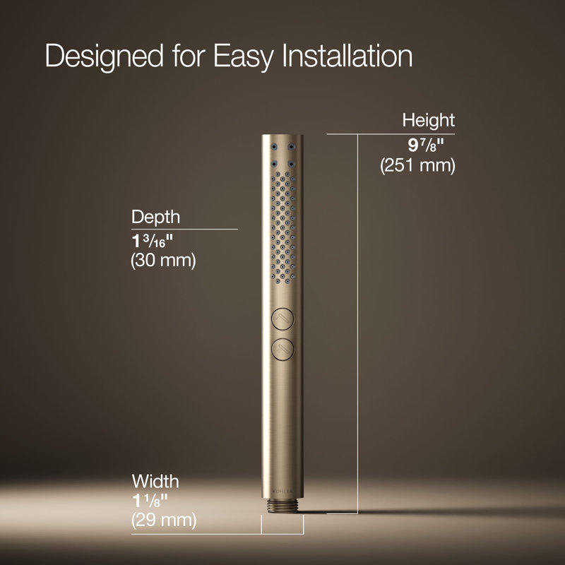 Shift Round 2.5 Gpm Multifunction Handshower with Katalyst Air-induction Technology, Vibrant Brushed Bronze
