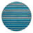 Washable Cerulean Light Gray Striped Area Rug-1553272971
