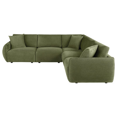 Logan Green 5-piece Modular Sectional Sofa