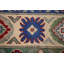 Tapis oriental gris à motif géométrique Kazak 9