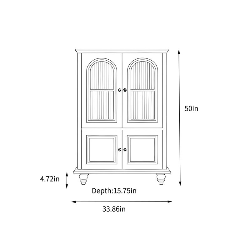 Armoire de rangement simple et multifonctionnelle