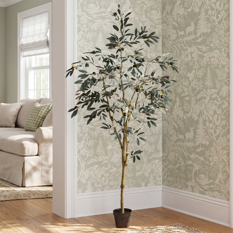 Winnetka Faux Tree in Pot, 72" H x 34" W x 34" D