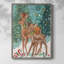 «Doe and Fawn I», reproduction encadrée - bois massif-554339841