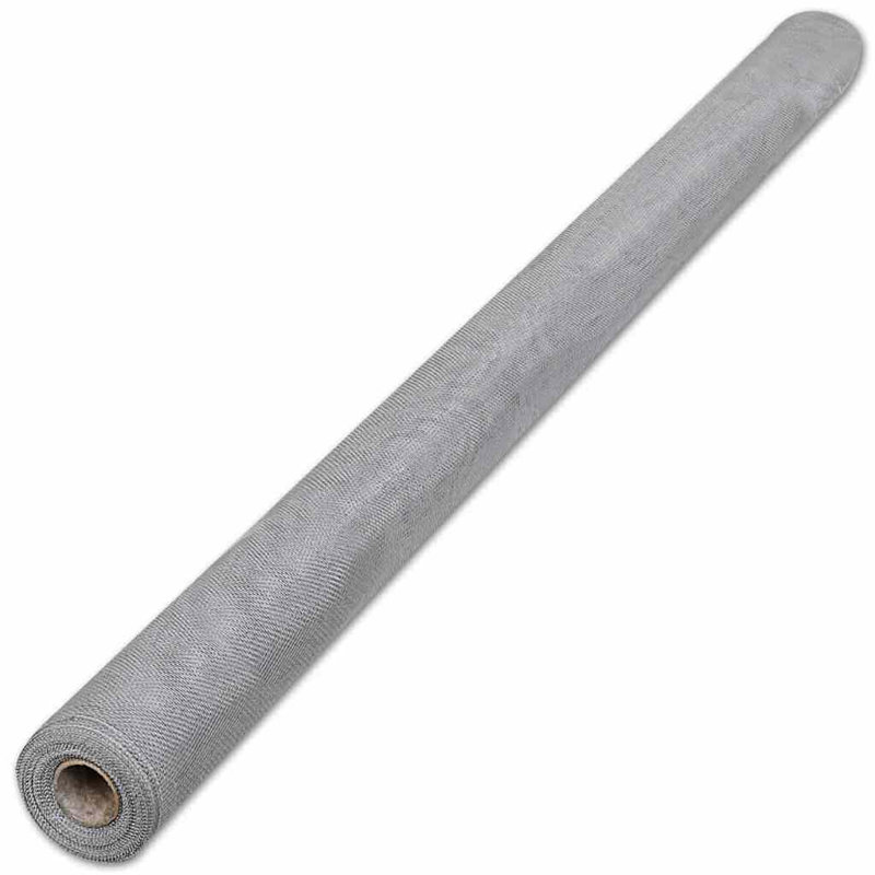 WALPLUS Aluminium Mesh Screen Roll 100 x 500 cm Silver Insect Window Screen for Doors Windows