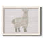 Floral lama encadré sur toile-796775448-796775451
