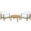 Ensemble de patio 3 pièces en teck Alaina-1732698048