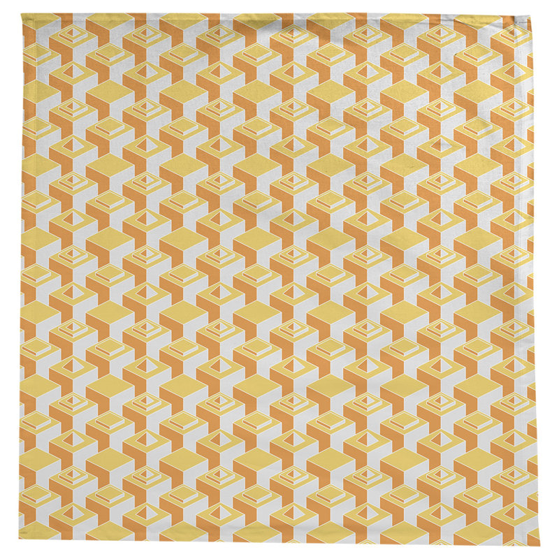 Nappe de gratte-ciels classiques, Jaune/orange