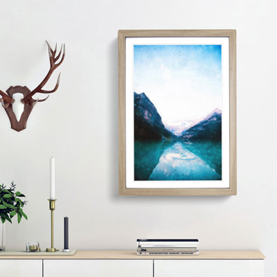 Lake Louise in Canada - Picture Frame Graphic Art Print