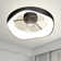 19.7'' Bedroom Recessed Ceiling Fan with  Light,With LEDs and special programs