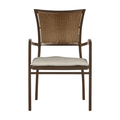 Aire Arm Chair - Oak AlumInum/Raffia ResIn Wicker