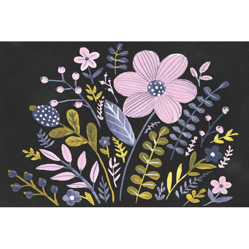 Sweet Folk Florals I, H 8 po x l 12 po