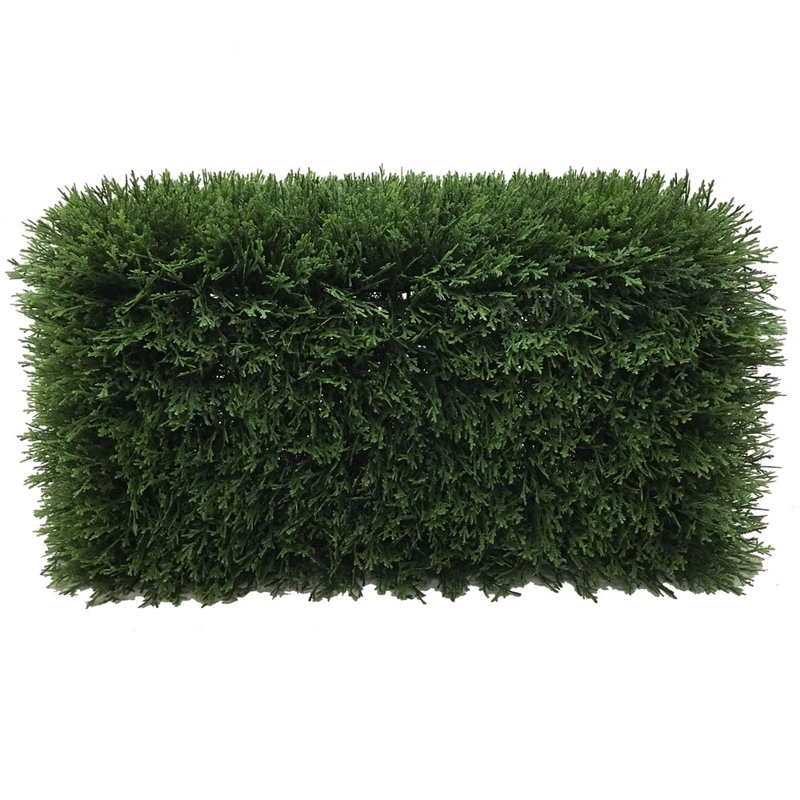 Vickerman Everyday Green Cedar Hedge, 12" H x 24" W x 12" D