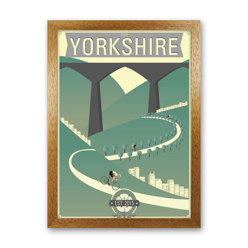 Yorkshire 2019 - Print, Oak Framed, 84cm H x 60cm W x 3cm D