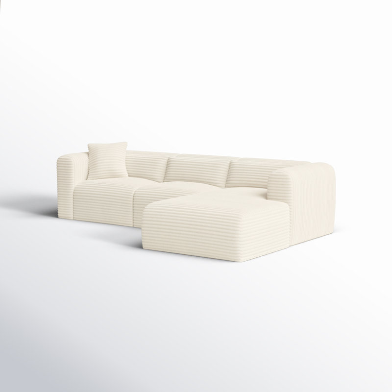 Canapé modulaire Tov Furniture Tarra Fluffy, Orienté à droite