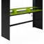 Lit superposé double en bois pleine grandeur avec bureau à hauteur réglable, garde-robe, grand espace de rangement et lumière RVB-644755360
