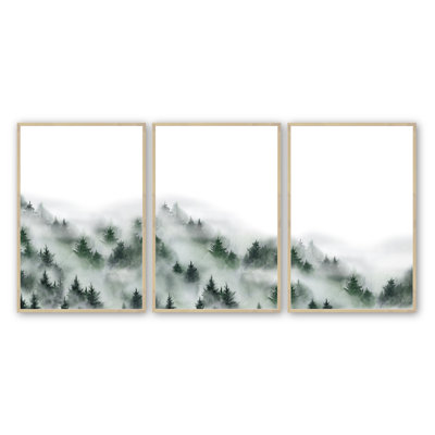 «Majestic Mist», impression sur papier 3 pièces