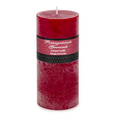 Bougie pilier parfumée à la grenade