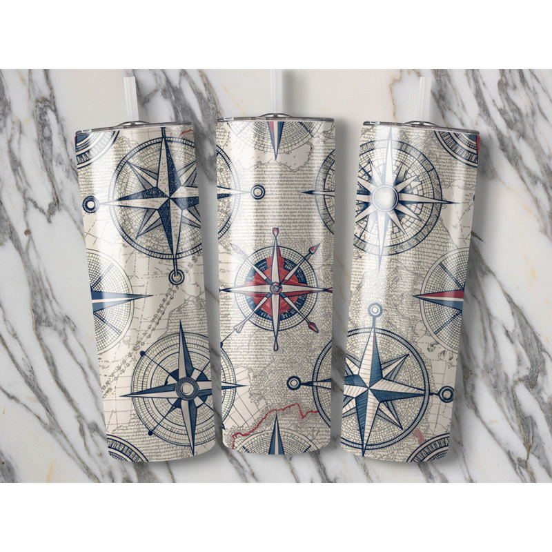 Choose Handmade Tumblers 591ml Vacuum Insulated Stainless Steel (18/8) Travel Tumbler with Straw