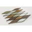 Zeille Glass and Metal Arabesque Mosaic Wall Tile-50665657