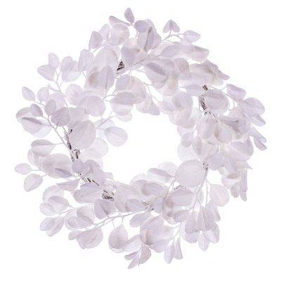 Faux Dogwood Plastic 24'' Wreath